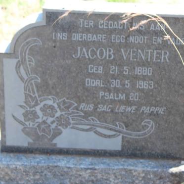 VENTER Jacob 1880-1963 &amp; Helena Elizabeth V.D. BERG 1886-1971