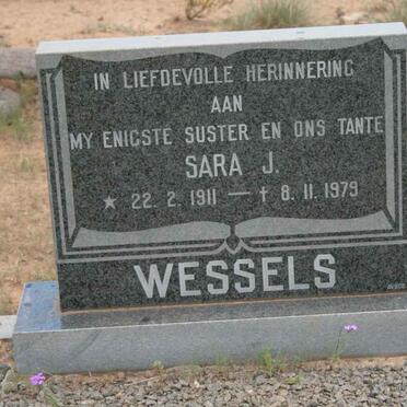 WESSELS Sara J. 1911-1979