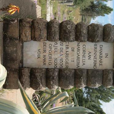 WET Cornelia Margaretha, de nee KRUGER 1856-1936