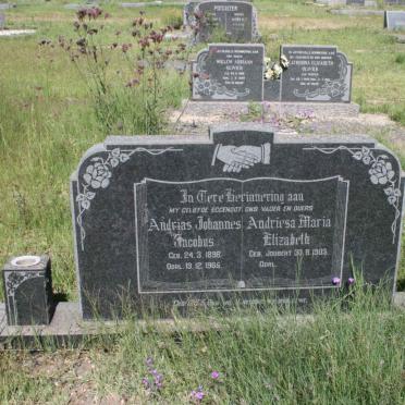 ? Andries Johannes Jacobus 1896-1965 &amp; Andriesa Maria Elizabeth JOUBERT 1903-