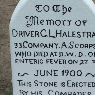 HALESTRAP G.L. -1900