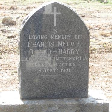 BARRY Francis Melvil, OTTER -1901