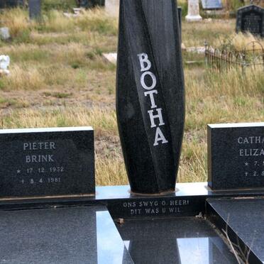 BOTHA Pieter Brink 1932-1981 &amp; Catharina Elizabeth 1941-1978