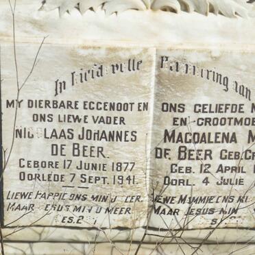 BEER Nicolaas Johannes, de 1877-1941 &amp; Magdalena Maria GRIESSEL 1890-1958