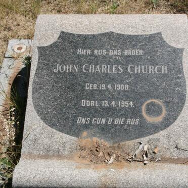 CHURCH John Charles 1908-1954