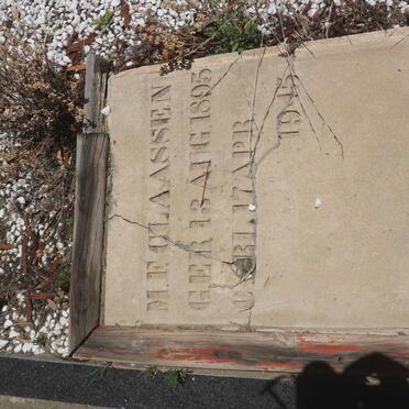 CLAASSEN M.F. 1895-1945 :: CLAASSEN E.E. 1925-2007 &amp; M.S. 1932-