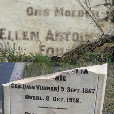 FOURIE Ellen Antoinetta nee VAN VUUREN 1867-1918