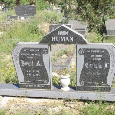 HUMAN Barend A. 1915-1986 &amp; Cornelia F. 1920-