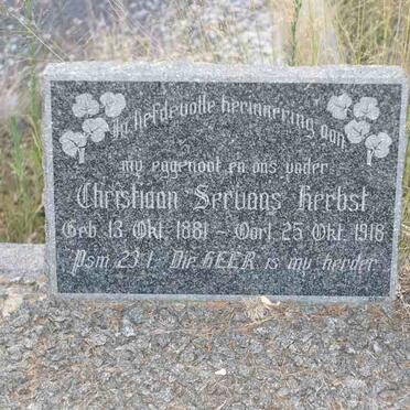 HERBST Christiaan Servaas 1881-1918