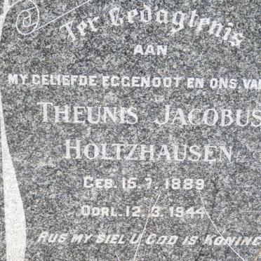 HOLTZHAUSEN Theunis Jacobus 1889-1944