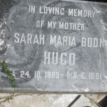 HUGO Sarah  Maria Boon 1889-1981