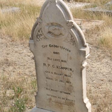 KLOPPER R.P.G. 1844-1919