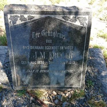 KRUGER B.J.M. 1890-1919