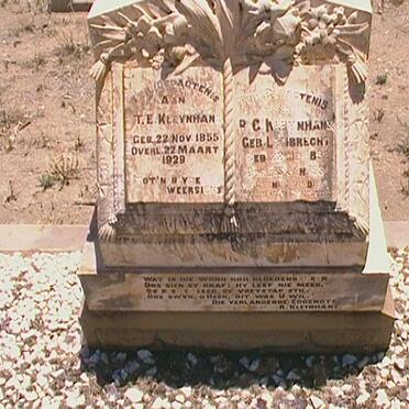 KLEYNHANS T.E. 1855-1929  &amp; R.C. ENGELBRECHT 1838-1931