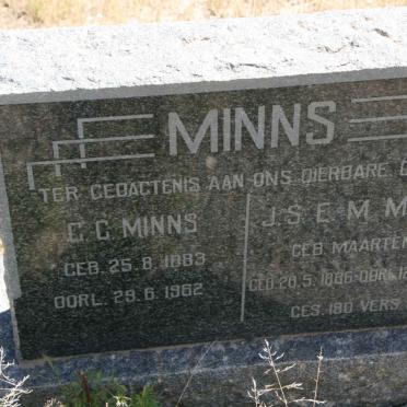 MINNS G.C. 1883-1962 &amp; J.S.E.M. MAARTENS 1886-1959