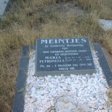 MEINTJES Maria Petronella 1936-2004