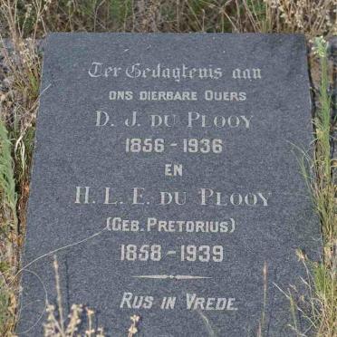 PLOOY D.J., du 1856-1936 &amp; H.L.E PRETORIUS 1858-1939