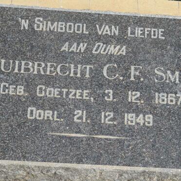 SMIT Huibrecht C.F. nee COETZEE 1867-1949