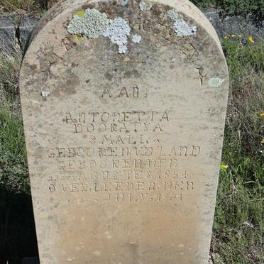 SMALL Antonetta Dooratya nee V.D.ZAND 1854-1901