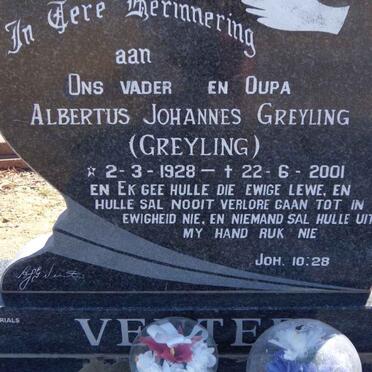 VENTER Albertus Johannes Greyling 1928-2001