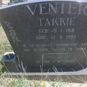 VENTER Takkie 1918-1995