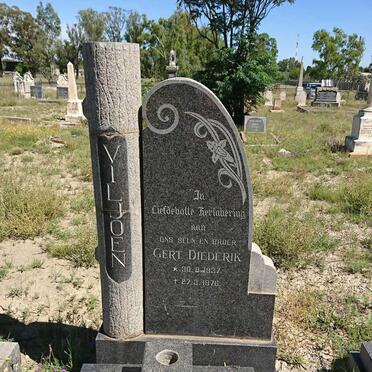 VILJOEN Gert Diederik 1937-1976