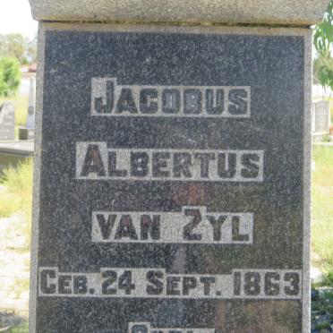 ZYL Jacobus Albertus, van 1863-1932 &amp; Elsie GREYLING 1863-1943 :: VAN ZYL Johan Victor 1904-1911