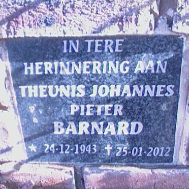 BARNARD Theunis Johannes Pieter 1943-2012