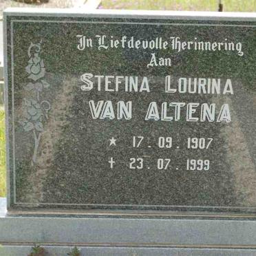 ALTENA Stefina Lourina, van  1907-1999