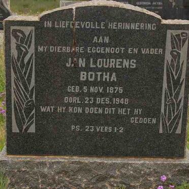 BOTHA Jan Lourens 1875-1948