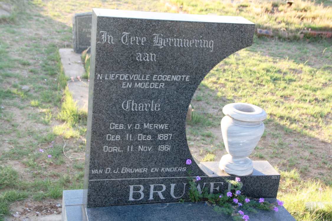 BRUWER Charle nee V.D. MERWE 1887-1961