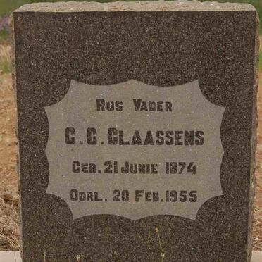 CLAASSENS C.G. 1874-1955