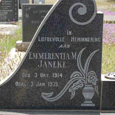 JANEKE Emmerentia M. 1914-1975