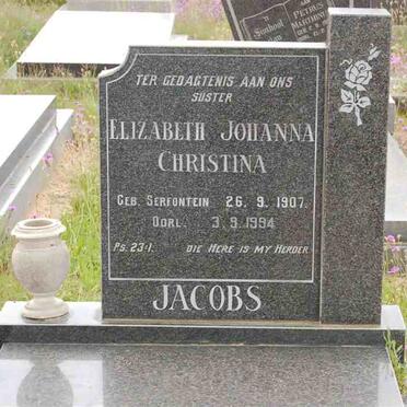 JACOBS Elizabeth Johanna Christina 1907-1994