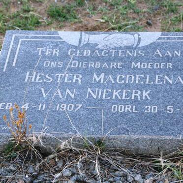 NIEKERK Hester Magdelena, van 1907-1966