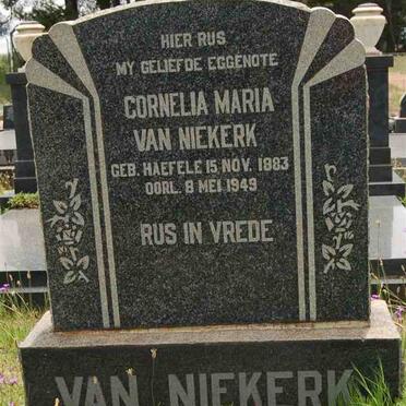 NIEKERK Cornelia Maria, van 1883-1949