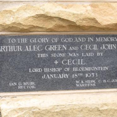 GREEN Arthur Alec :: ADAMS Cecil John