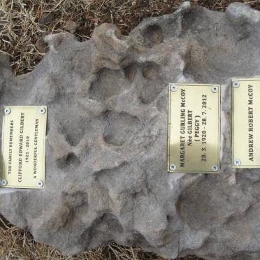 GILBERT Clifford Edward 1921-2010 :: McCOY Margaret Gurling nee GILBERT 1920-2012 :: McCOY Andrew Robert 1955-2009