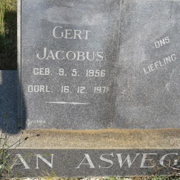 ASWEGEN Gert Jacobus, van 1956-1971
