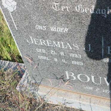 BOUWER Jeremias J. 1893-1963 &amp; Elizabeth A.J. VAN HEERDEN 1893-1971