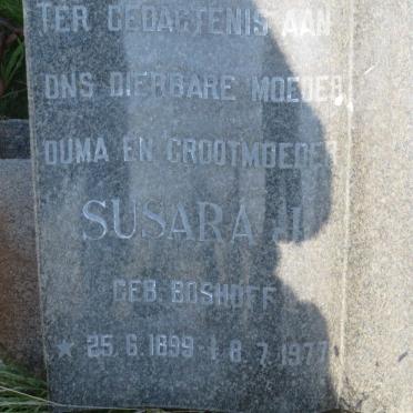 BRUIN Theunis D.J., de 1895-1964 &amp; Susara J. BOSHOFF 1899-1977