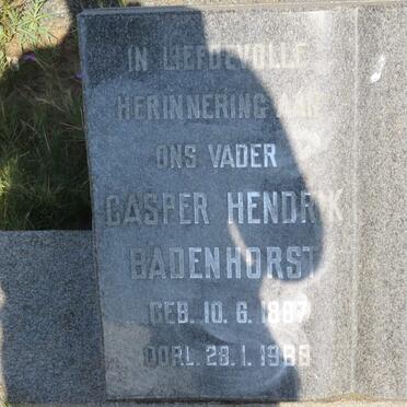 BADENHORST Casper Hendrik 1887-1968