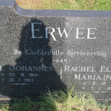 ERWEE Paul Johannes 1914-1983 &amp; Rachel Elizabeth Maria PIENAAR 1916-1981