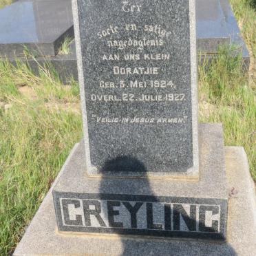 GREYLING Doratjie 1924-1927