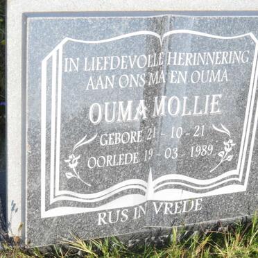 GROENEWALD Mollie 1921-1989