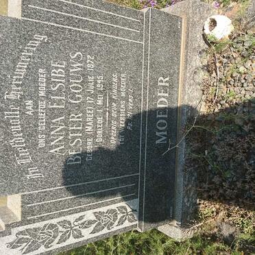 GOUWS Anna Elsibe Bester nee MAREE 1872-1945