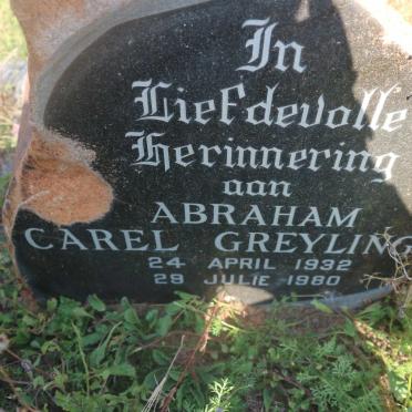 GREYLING Abraham Carel 1932-1980