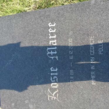MAREE Kosie 1911-2000