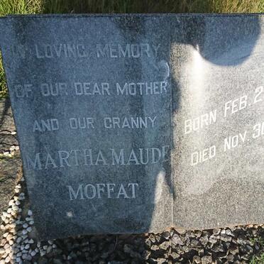 MOFFAT Martha Maude 1892-1975