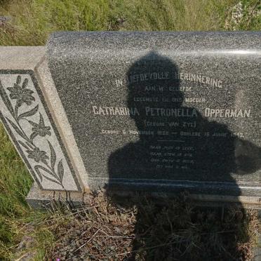OPPERMAN Catharina Petronella nee VAN ZYL 1899-1943
